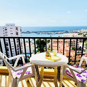 Amazing Views To Cristianos Bay In Achacay Arona (Tenerife)